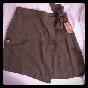 Army green skirt